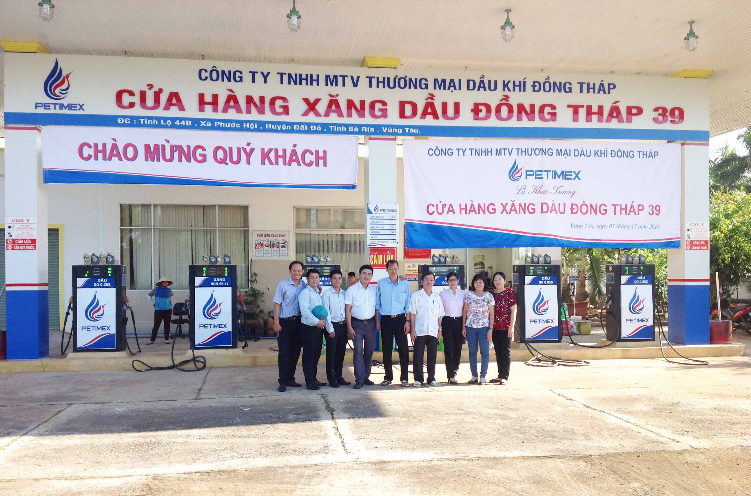 Petimex khai trương cửa hàng xăng dầu đồng tháp 39 (08/12/2016)
