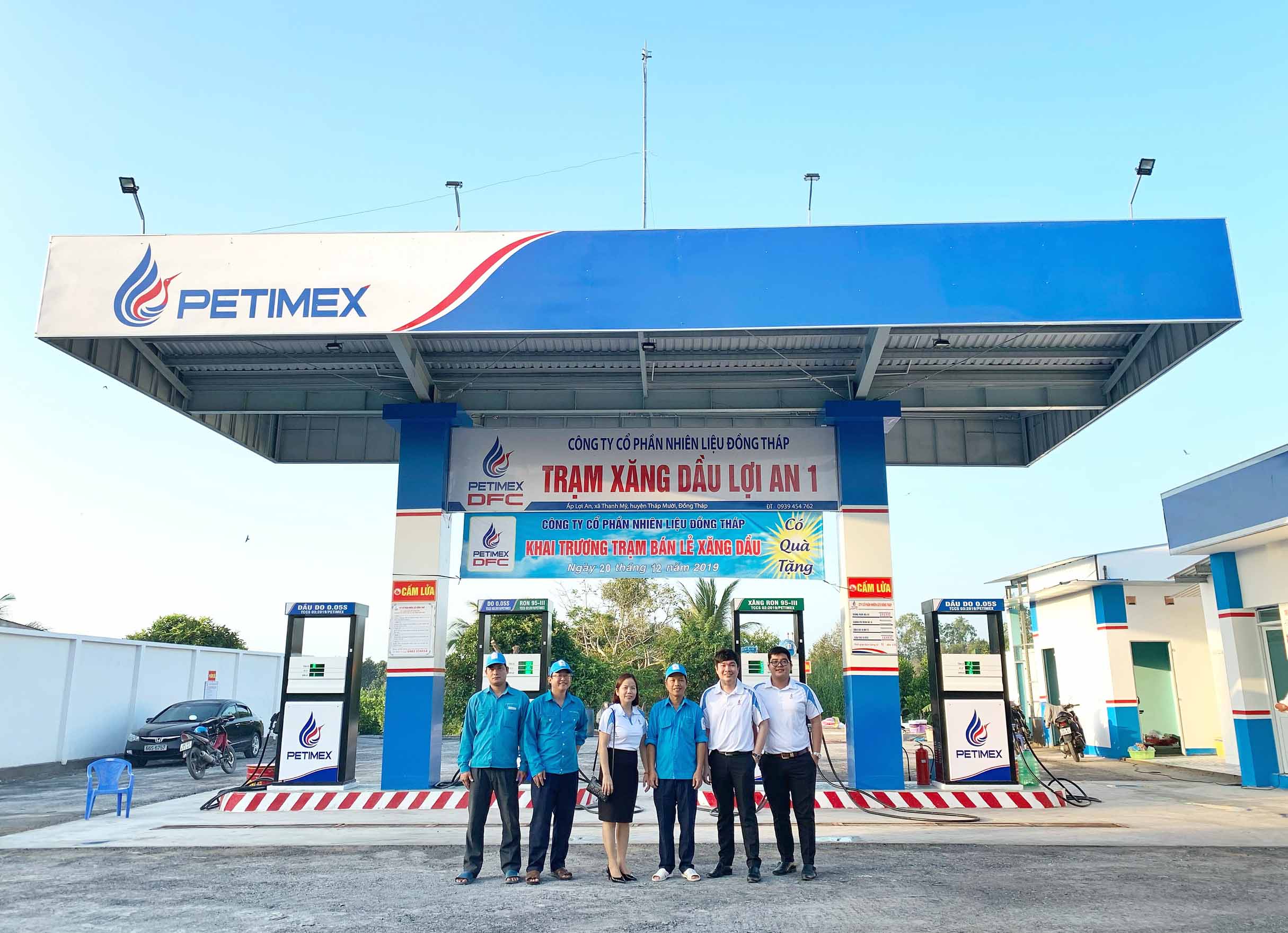 Khai trương trạm xăng dầu lợi an 1 thuộc hệ thống phân phối của petimex. (20/12/2019)
