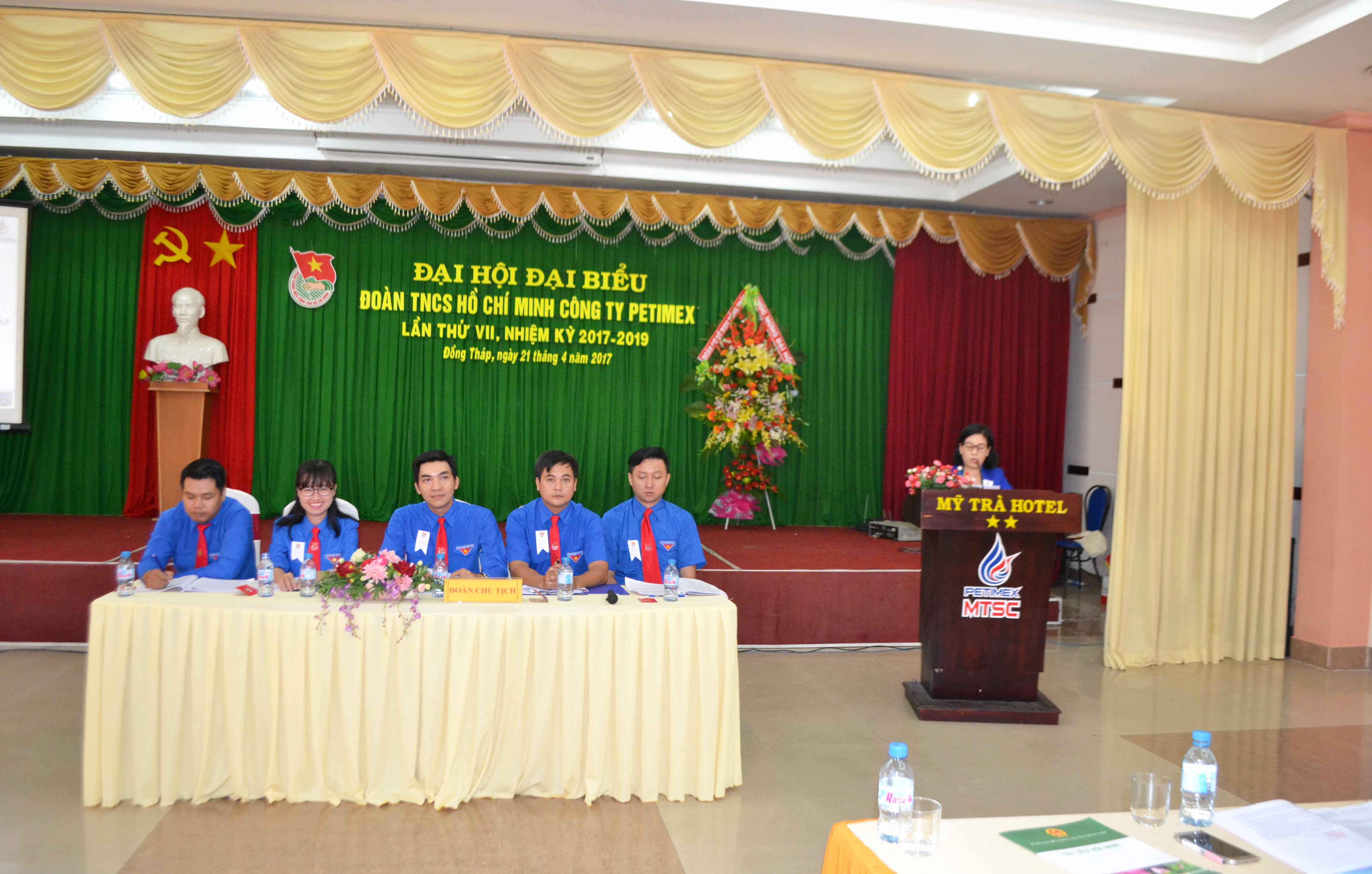 Đại hội đại biểu đoàn tncs hồ chí minh công ty tnhh mtv thương mại dầu khí đồng tháp lần thứ vii, nhiệm kỳ 2017 - 2019 (24/04/2017)